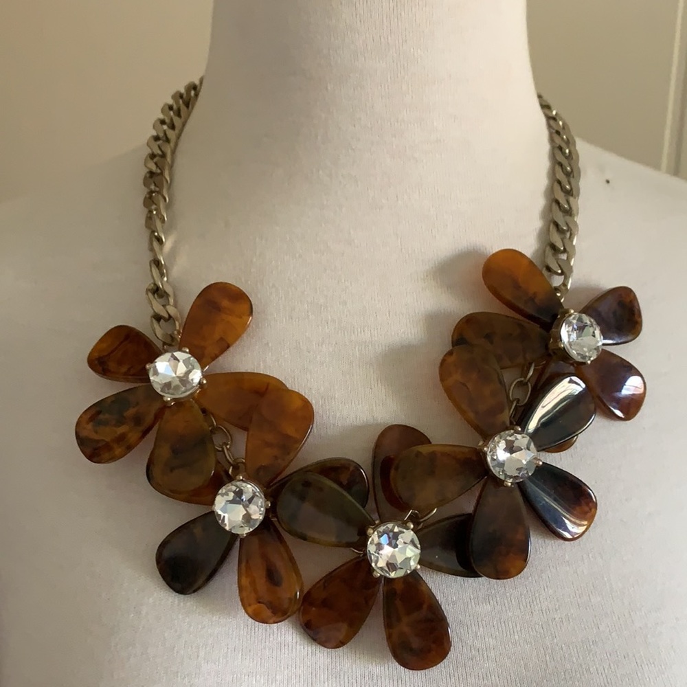 J.crew vintage statement acrylic necklace